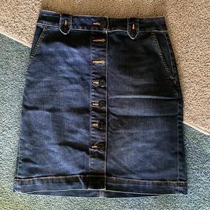 Talbots jean skirt